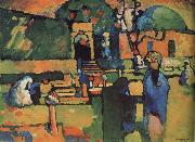 Wassily Kandinsky Arab Cemetery oil painting